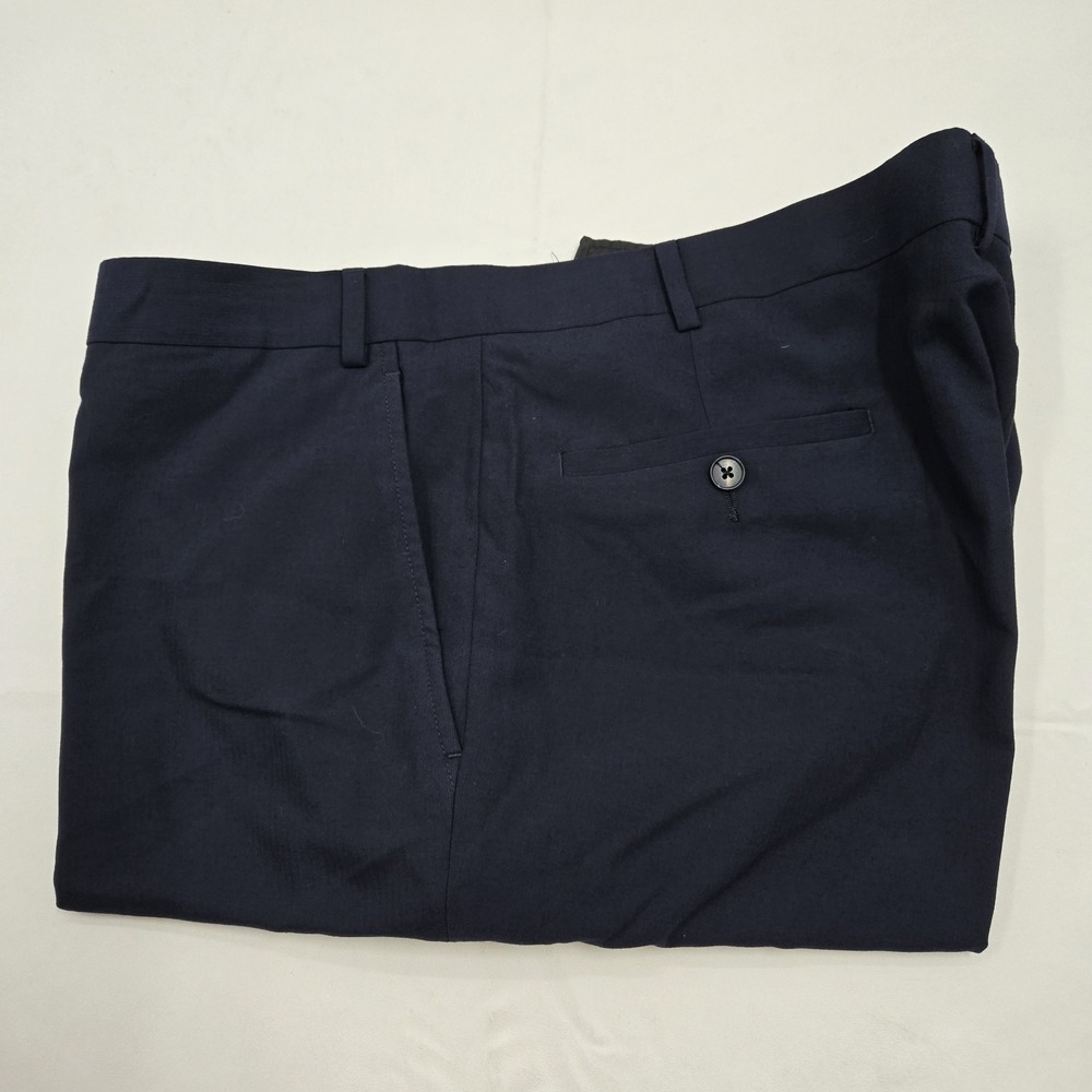 Kenneth Cole Reaction‎ Size 48R X W42 Blue Flat Front Dress Pants
